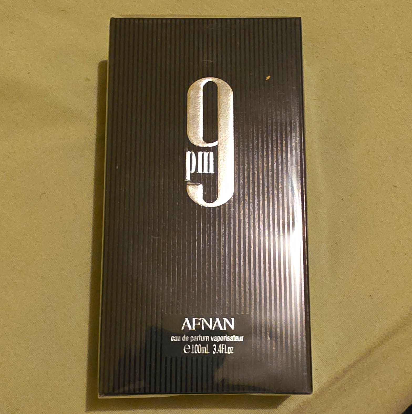 Afnan 9 PM Eau de Parfum Natural Spray, Regular Size 3.4 fl oz (100 ml)