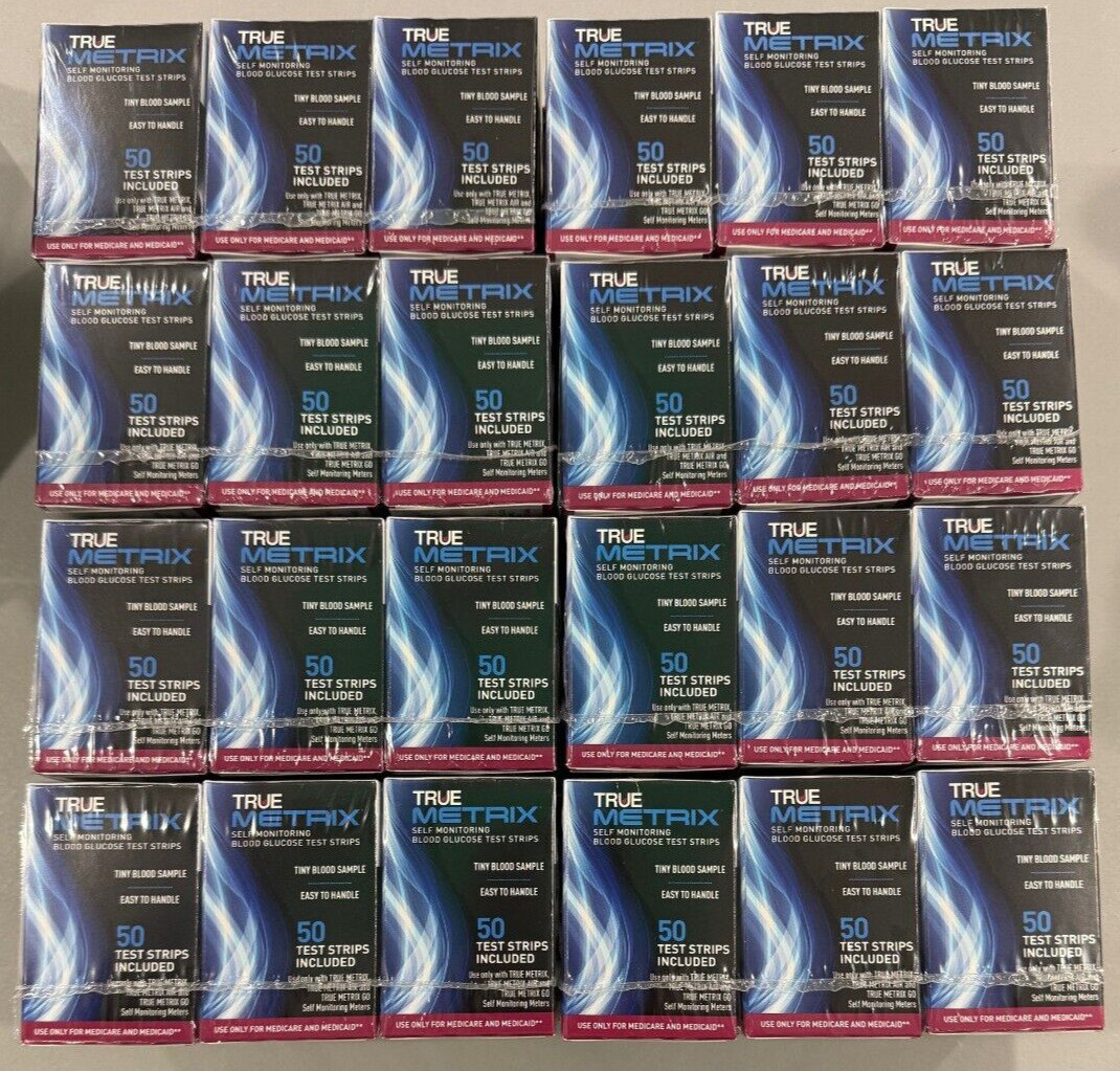 TRUE Metrix Blood Glucose 1200 Test Strips Exp 5/6/2026