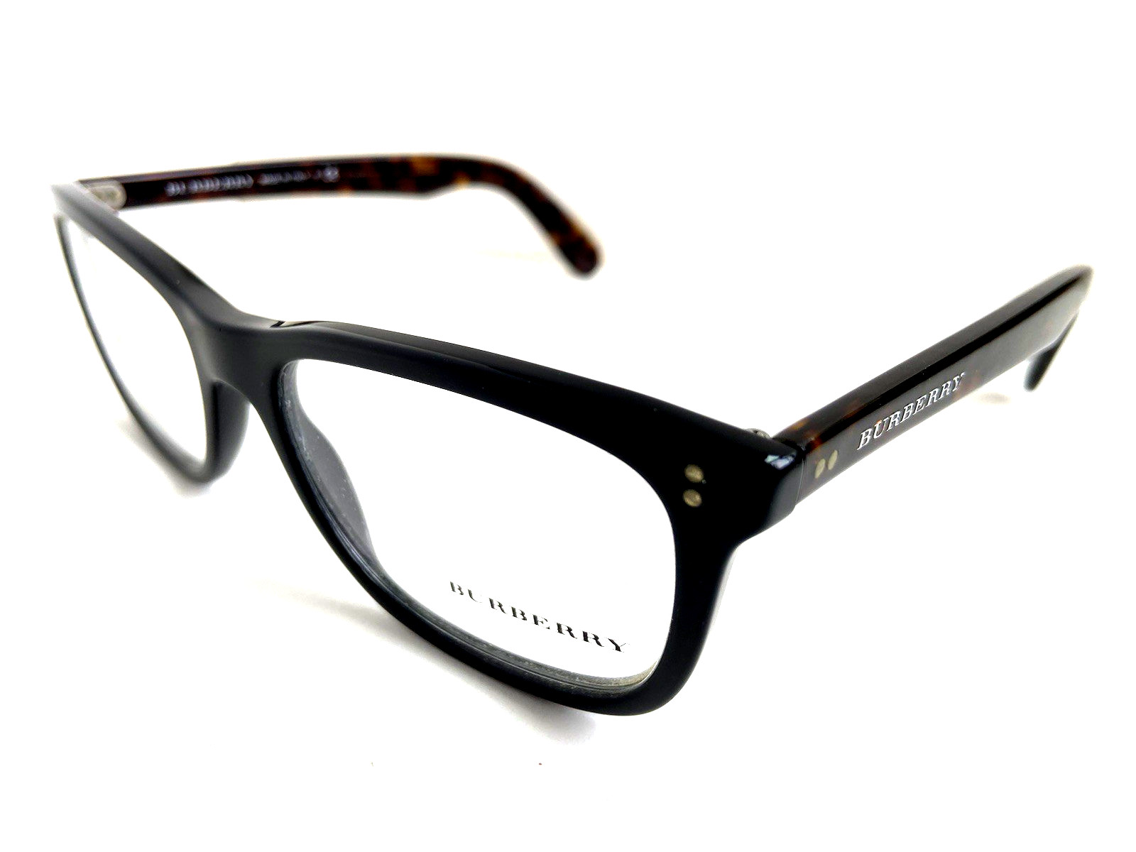 New Burberry 2212 3554 54mm Black Men’s Eyeglasses Frames 54-18-140 Italy