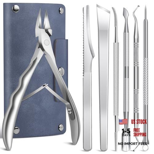 7-Piece Ingrown Toenail Treatment Set, Professional Stainless Steel Ingrown