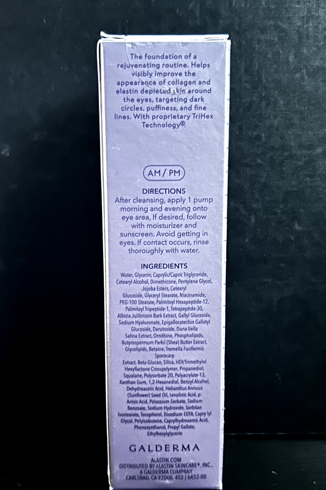 Alastin Restorative Eye Treatment-TriHex 0.5 fl oz/14.8 *NEW PK* 1 Gift Included
