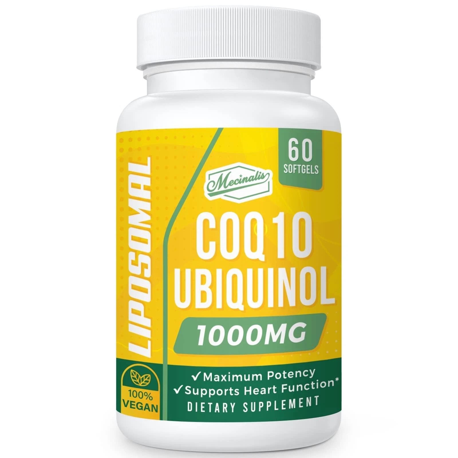 Mecinalis 1000mg Liposomal CoQ10 Softgels | Better Absorption CoQ10 Ubiquinol…