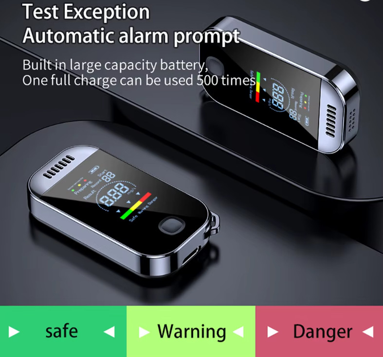 NEW Digital Breath Alcohol Tester Professional Breathalyzer With LCD Display USB