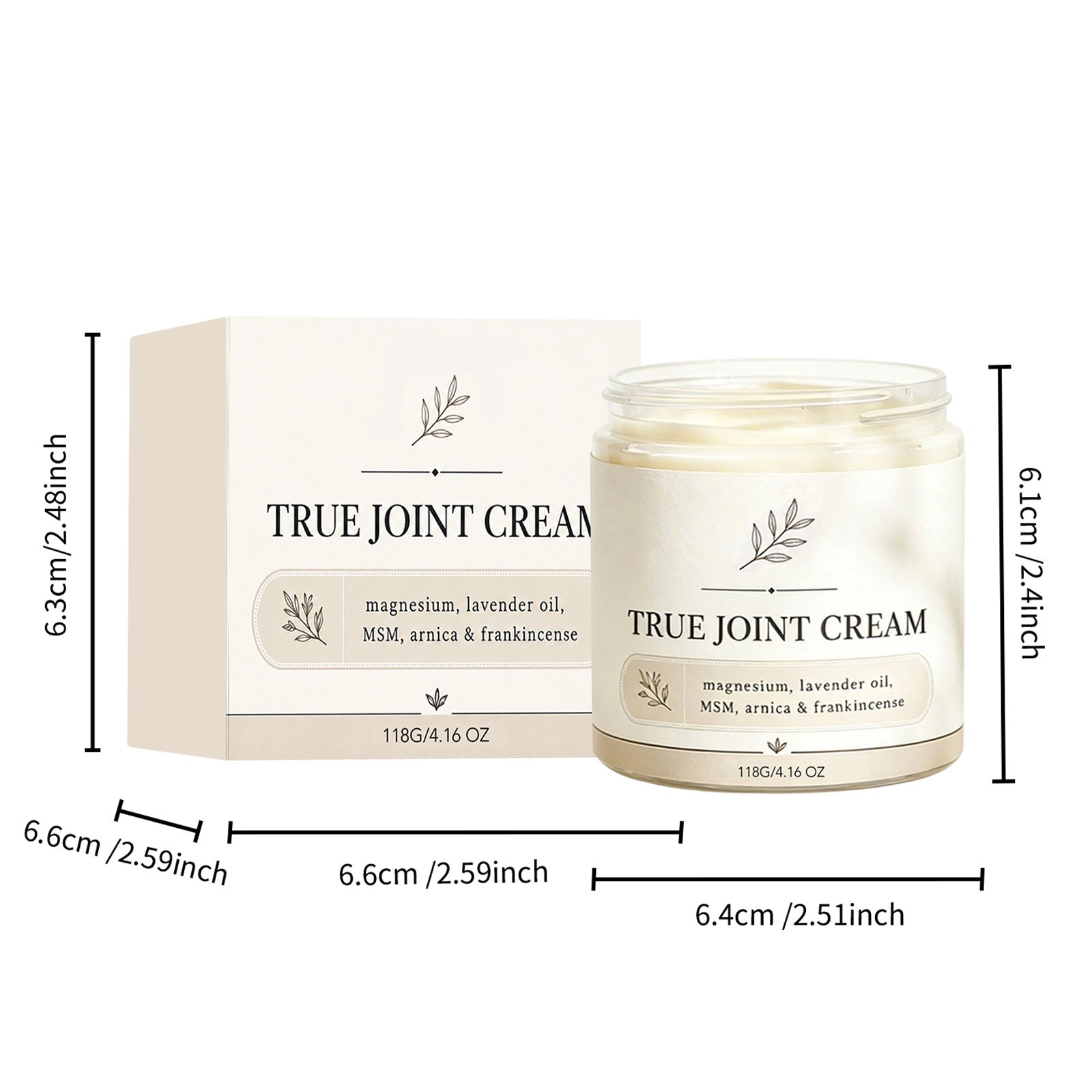 Organics True Joint Cream, Moisturizing Massage Cream for Body Joints🔥