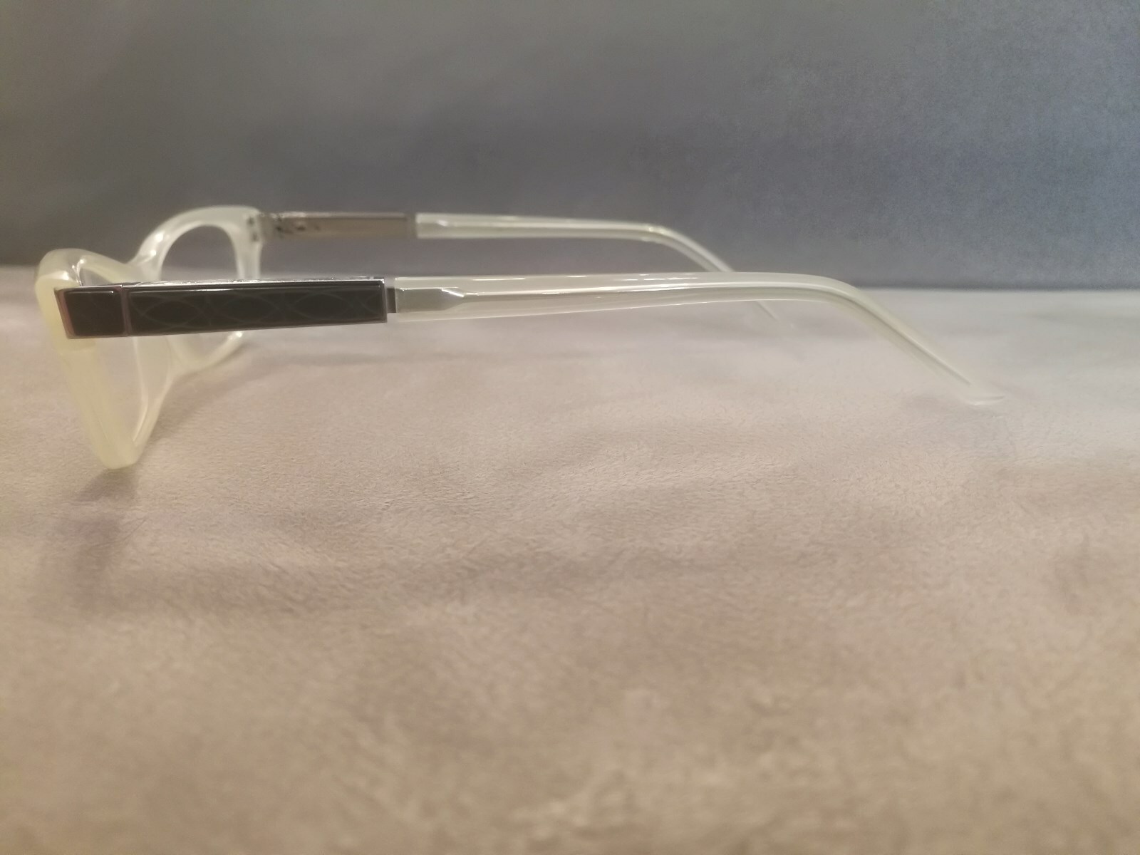 LEISURE SOCIETY Eyeglasses Frames Model COLOMBIA Color White Gold  White 12KT