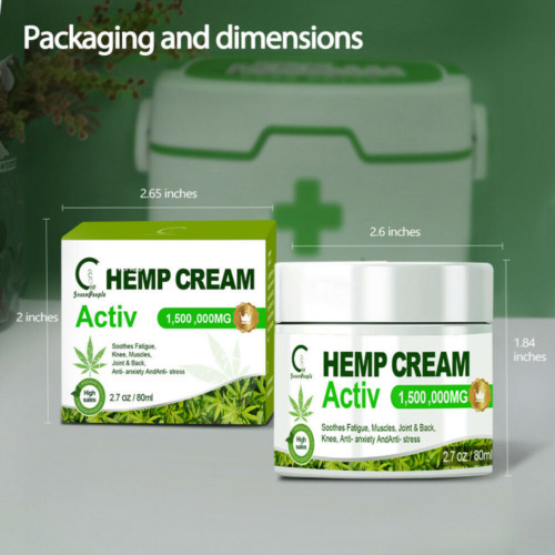 Hemp Pain Relief Cream For Pain Relief Cream-Knees,Back,Joints,Muscle, Arthritis
