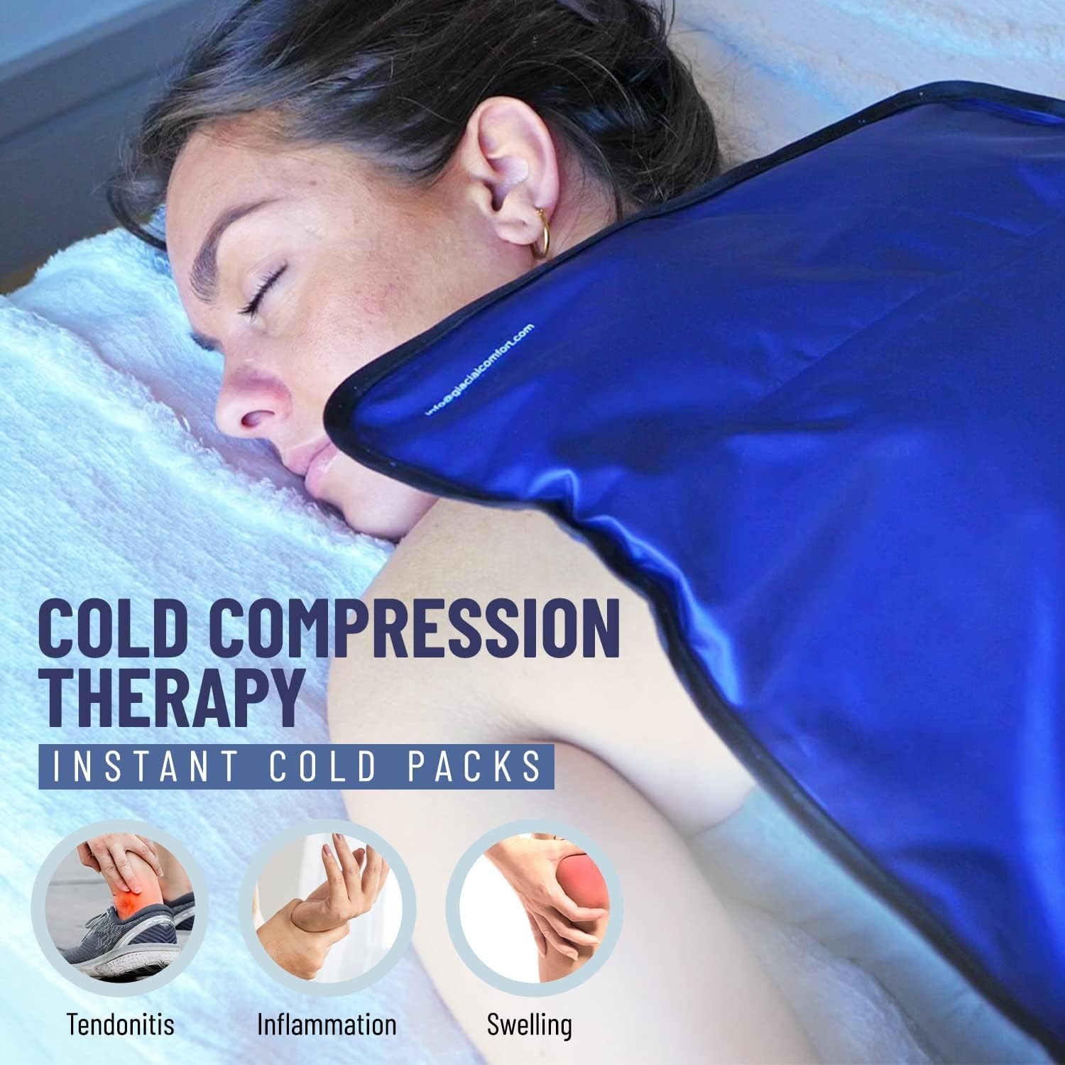 12″ x 8″ Flex Technology Gel Ice Pack – Pain Relief & Recovery Pad for All Ages