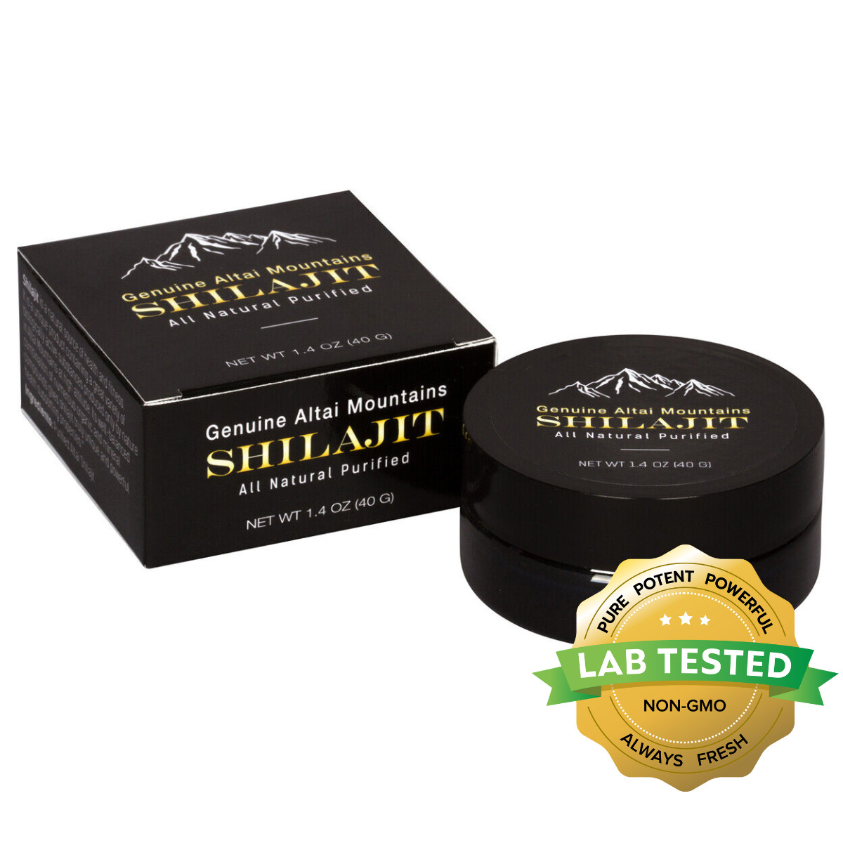 Shilajit Resin – Pure Altai, Golden Grade, High-Quality, 2-Month Supply, 40g