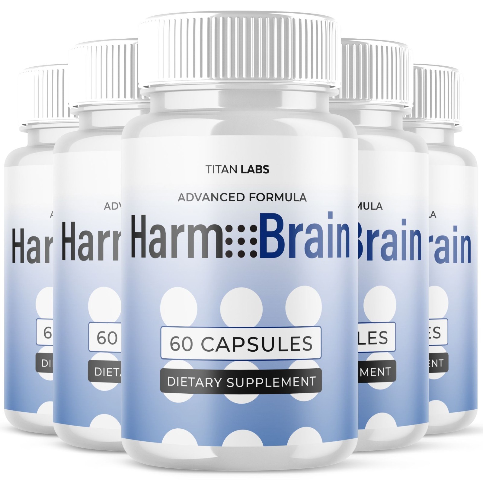 (5 Pack) Harmo Brain Nootropic Natural Brain Supplement HarmoBrain 300 Capsules