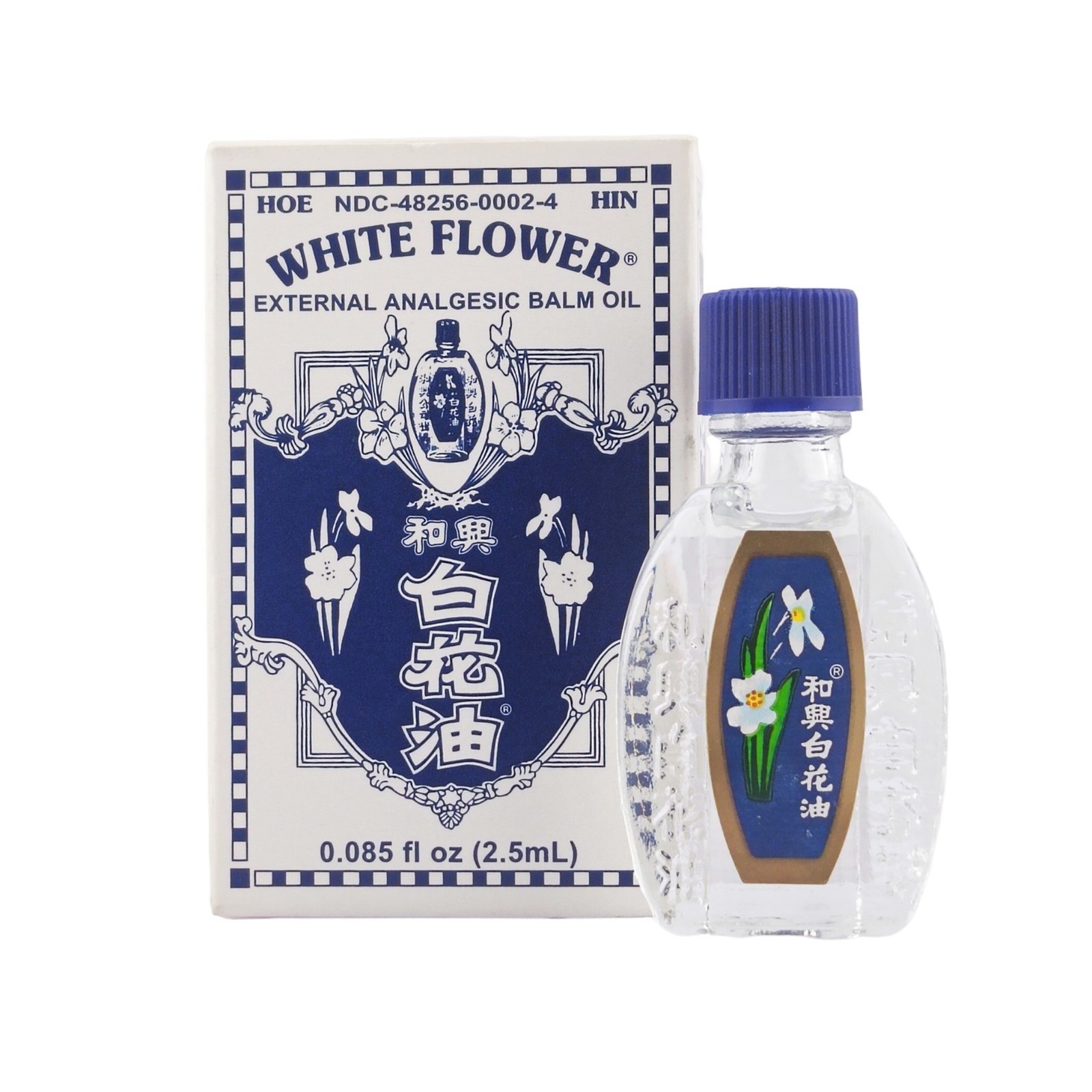 White Flower External Analgesic Balm Oil Pain Relief-2.5ml/ 0.085 oz-Exp:2029