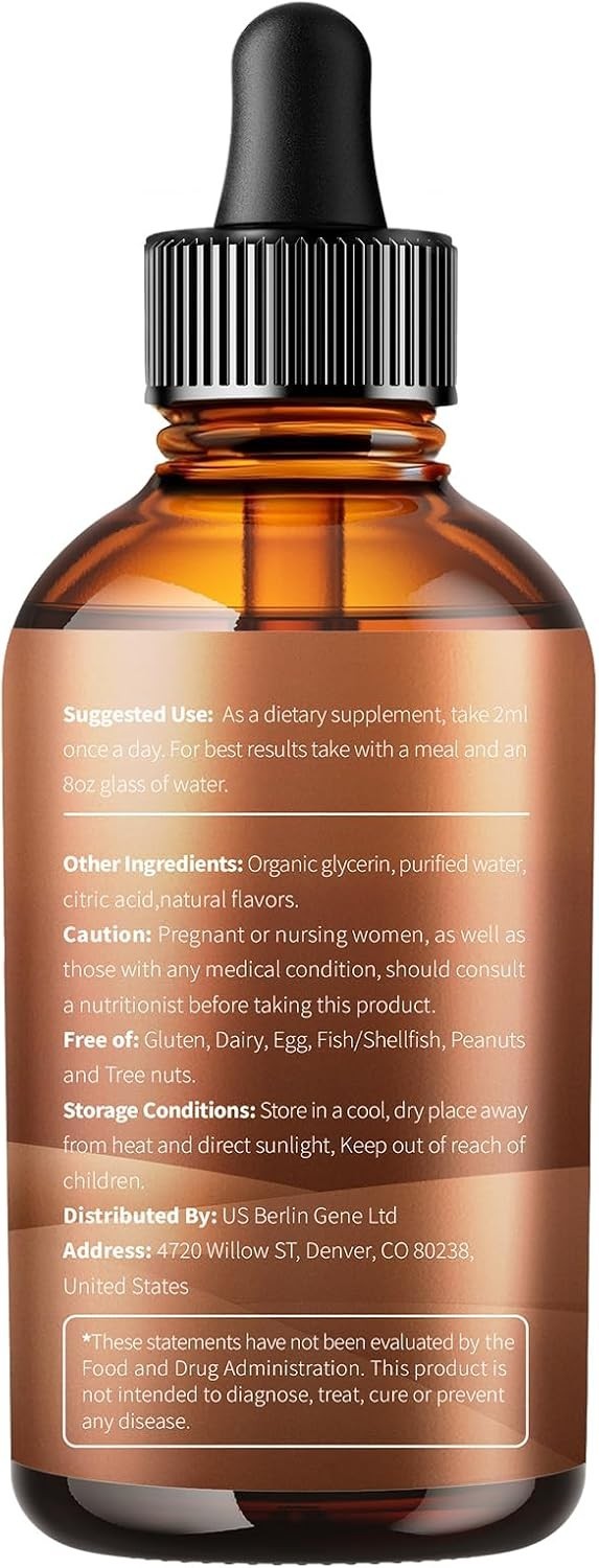 25-in-1 Liposomal Black Walnut Wormwood Clove Tincture, Cleanse for Humans Drops