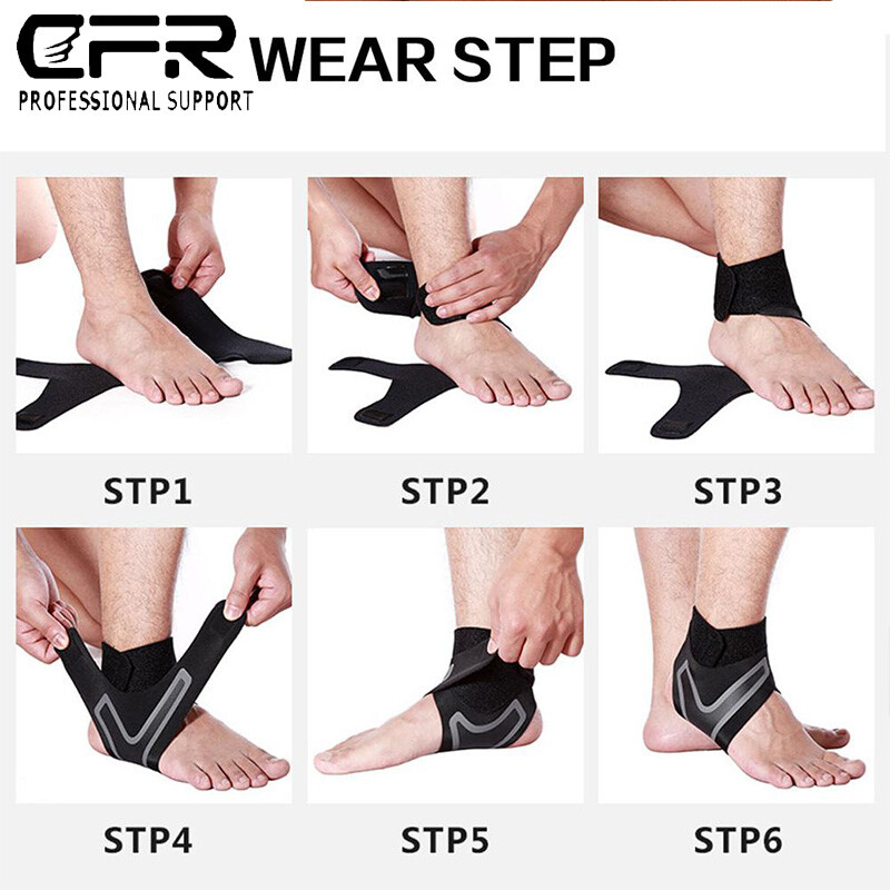 Ankle Brace Support Compression Sleeve Pain Relief Plantar Fasciitis Foot Wrap