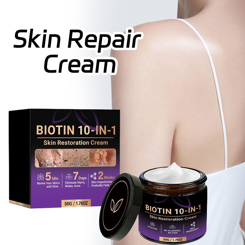 Biotin 10-in-1 Skin Restoration Cream, 2026 Professional Skin Treatment Cream
