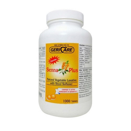 Stool Softener Senna Plus Tablet 1;000 per Bottle 50 m