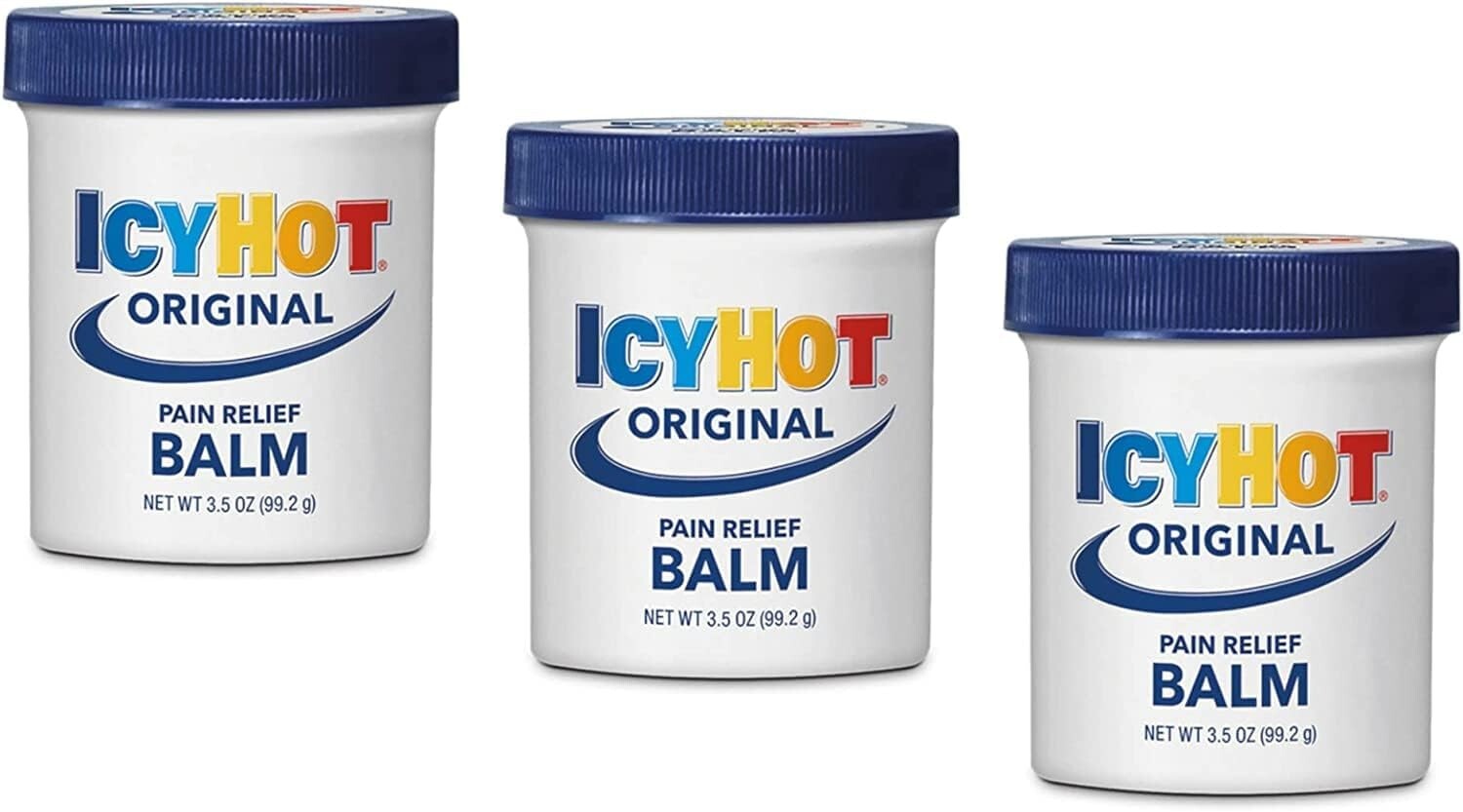 Icy Hot Original Pain Relieving Balm 3.5-Ounce – Pack of 3 Jars