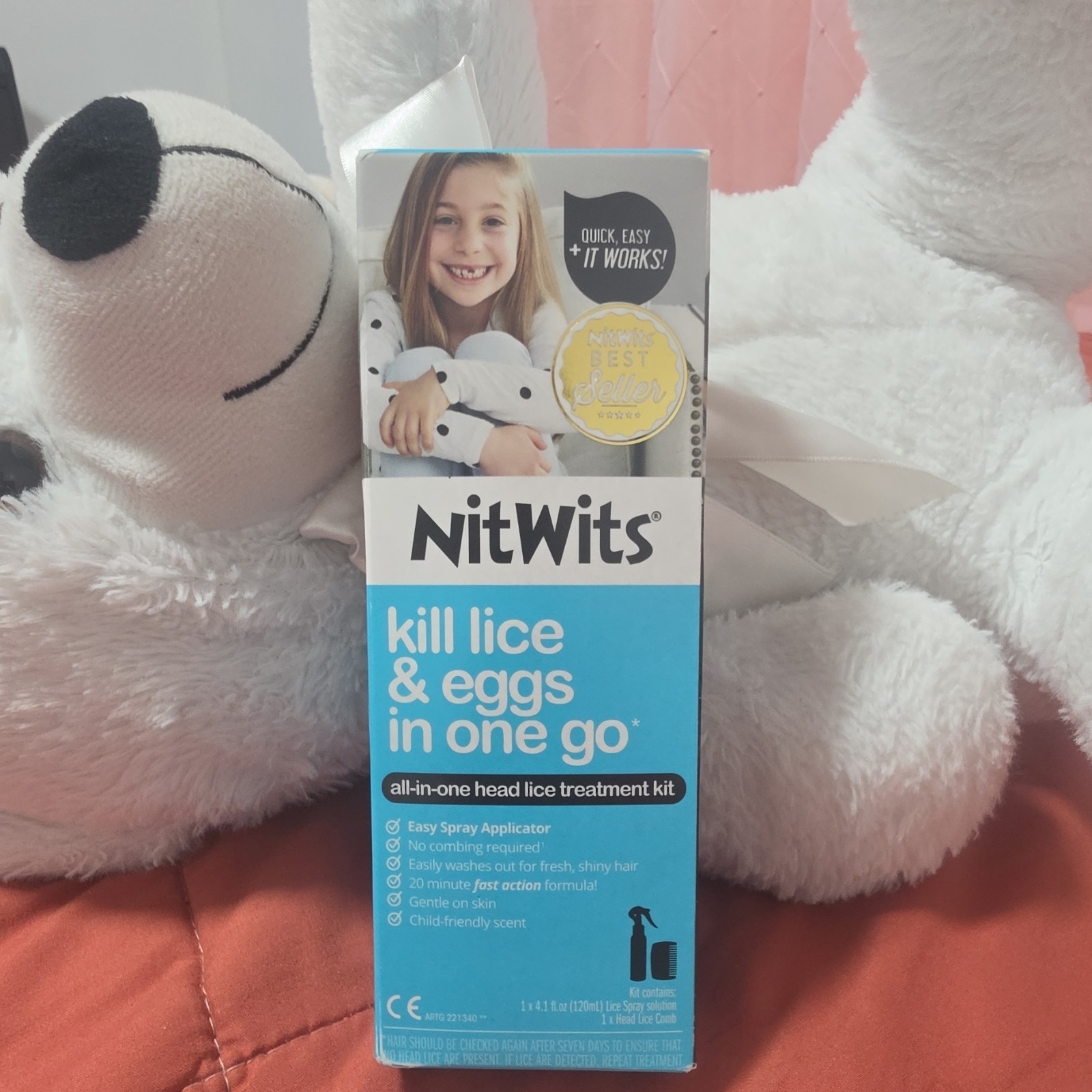 NitWits All-in-One Head Lice Treatment Kit Spray Applicator, Topical