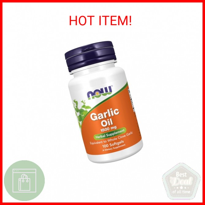 NOW Foods Supplements, Garlic Oil 1500 mg, Serving Size Equivalent to Whole Clov