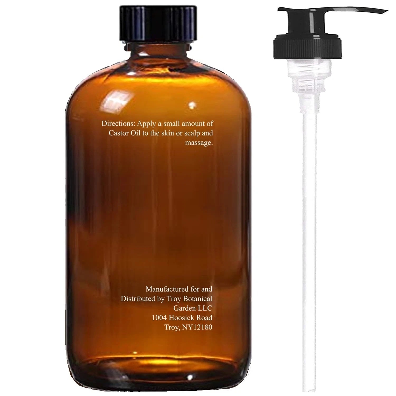 Cold-Pressed Organic Castor Oil in Glass Bottle – 16 Fl Oz – 100% Pure and Natur