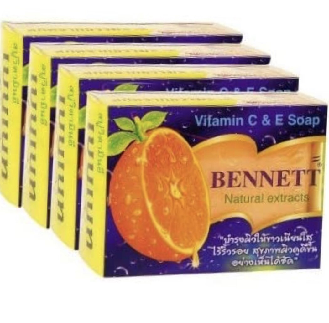 Bennett – NATURAL EXTRACTS THAI SOAP MIXED VITAMIN C & E BENNETT BRAND 130 G x 1