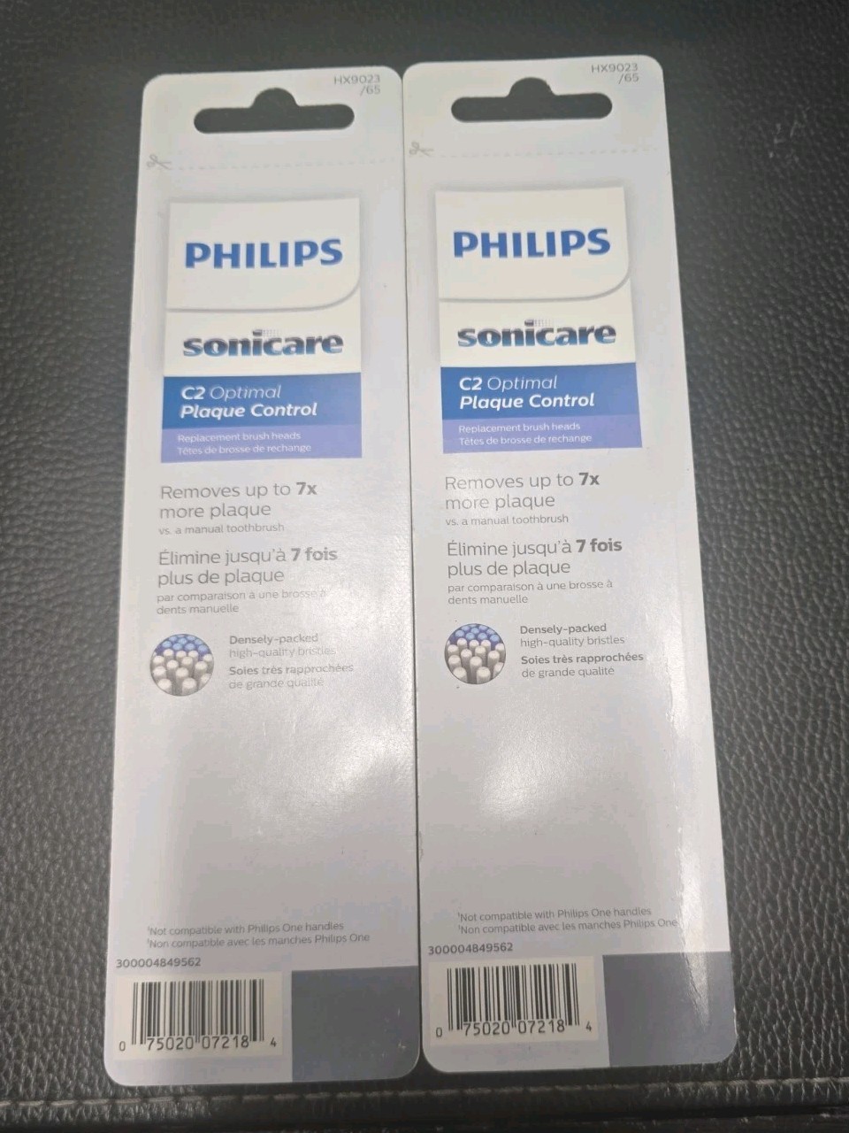 Philips HX9023/65 C2 Optimal Plaque Control 3 Brush Heads Per Pack 6 Total NEW