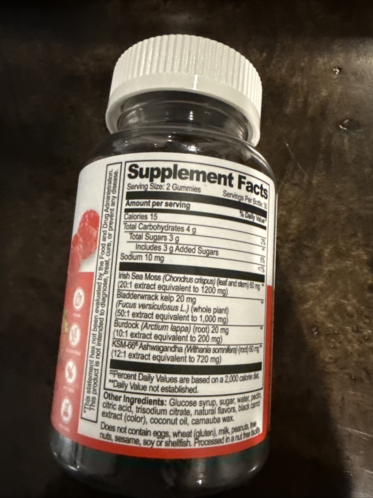 Irish Sea Moss Gummies Berry Flavor 60 Gummies -2 per serving BB Date 1/28 NEW