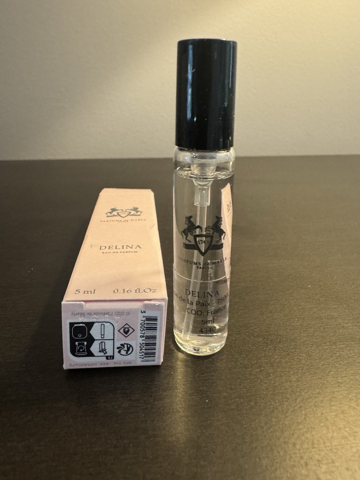 Parfums de Marly Delina Eau de Parfum 5 ml .16 oz Travel Size Spray NIB