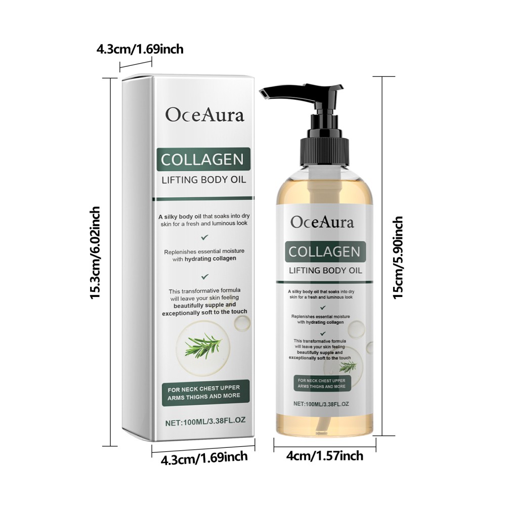 3/5x Collagen Lifting Body Oil Firming Anti Aging Wrinkles Scars & Stretch Mark
