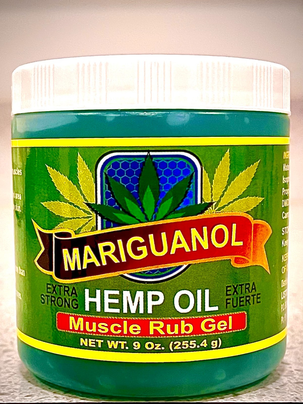 Hemp Oil Muscle Rub Gel 9 Oz EXTRA STRONG FORMULA SHIPS FREE!