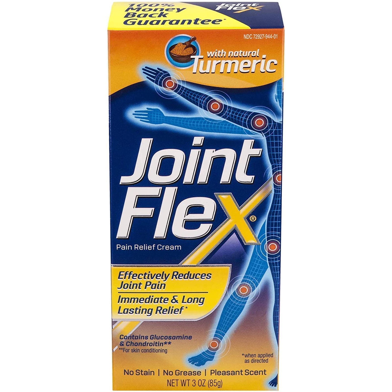 JOINTFLEX Pain Relief Cream Turmeric Arthritis Joint Pain 3oz Tube