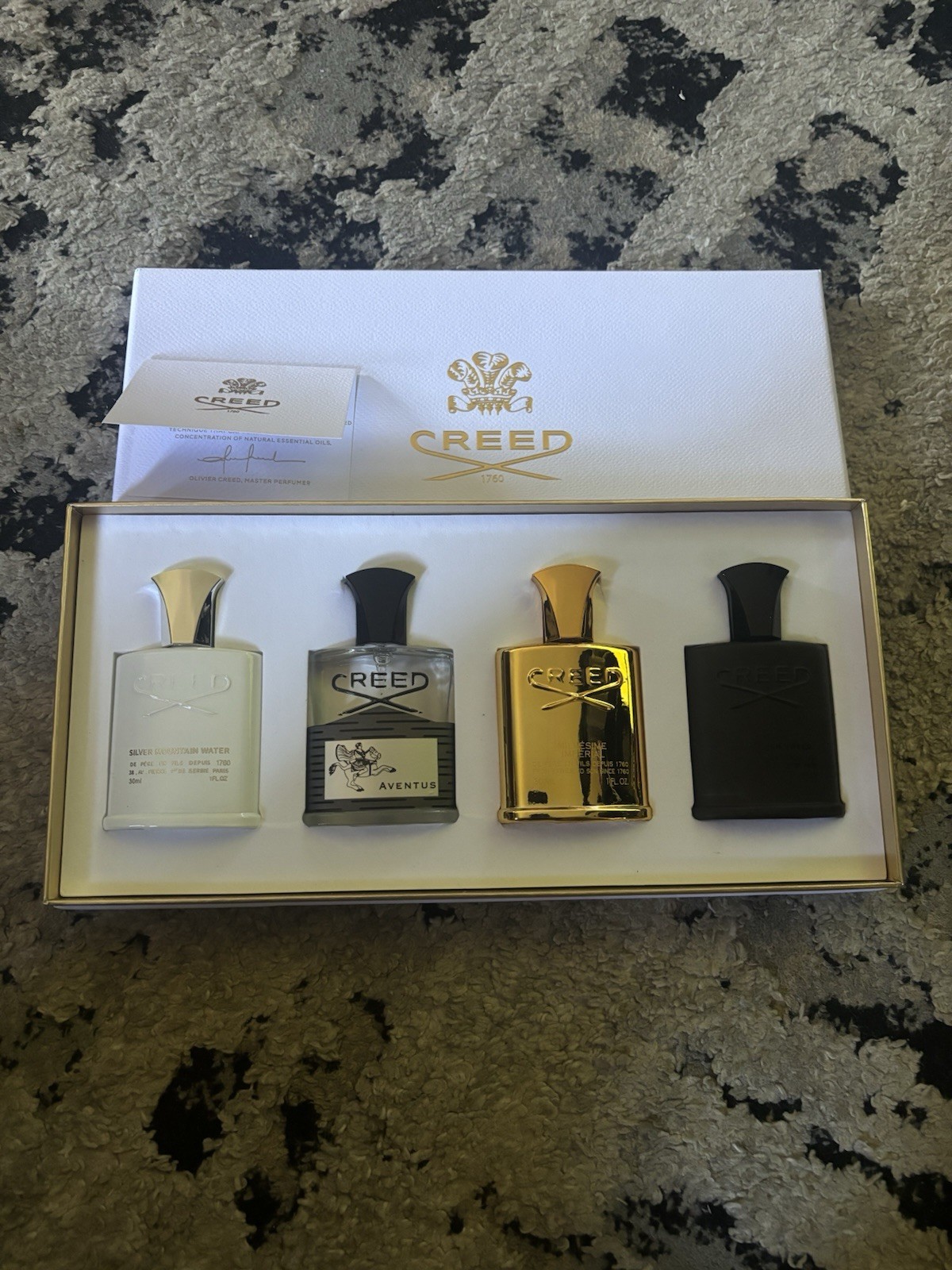 Creed 4 Piece Gift Set For Men New In Box 30ML Per Bottle Full
