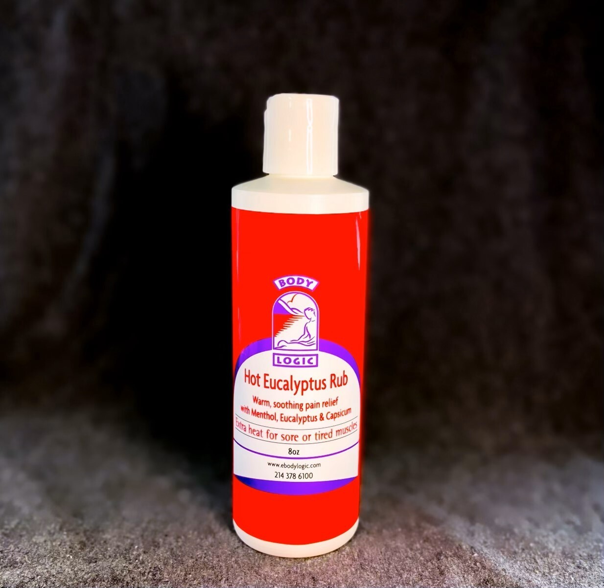 Body Logic Hot Eucalyptus Rub (1-8oz Bottle); Aloe Vera, Menthol, Capsicum
