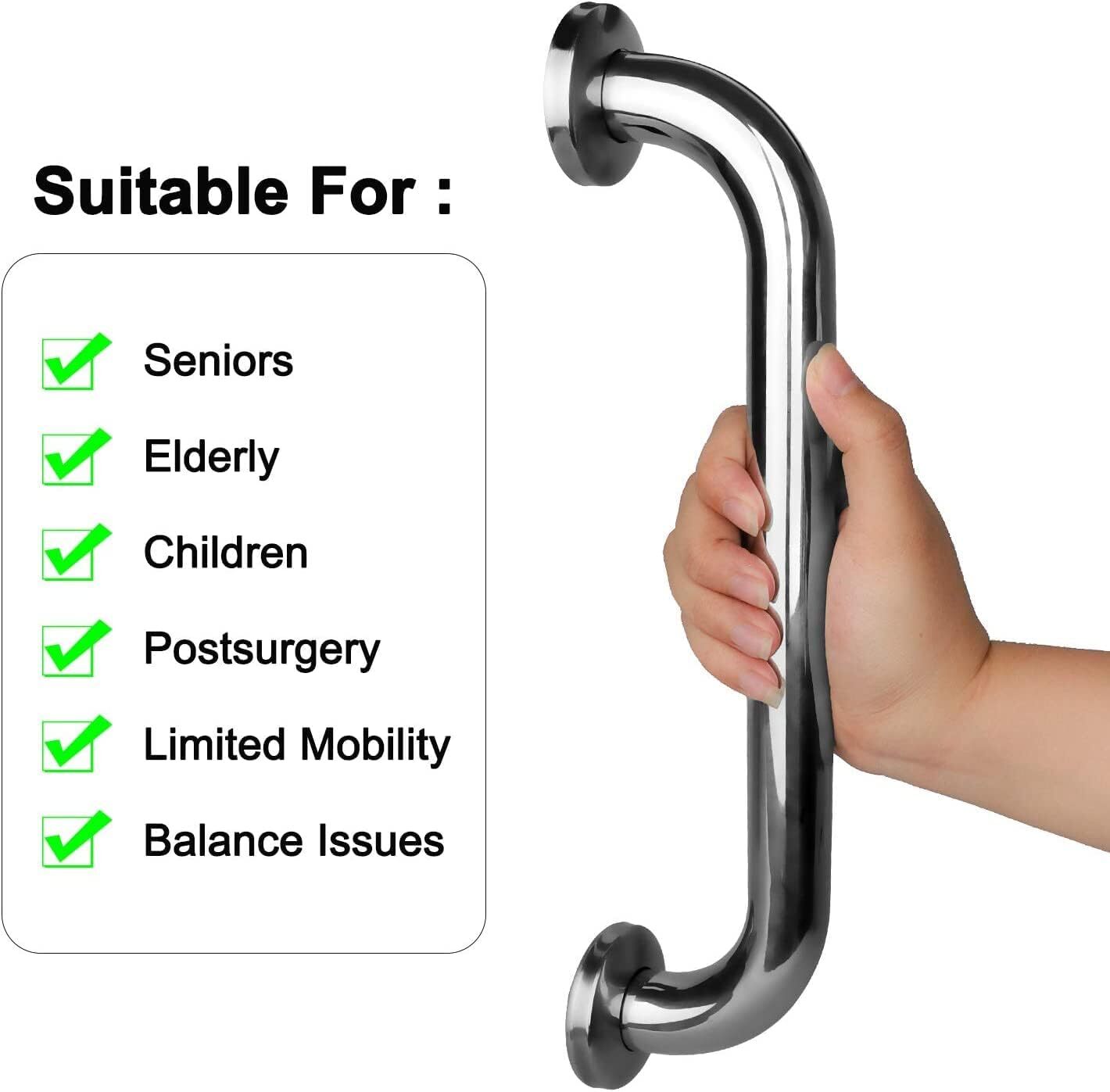 Bathroom Shower Grab Bar Handle Safety Hand Rail Support Bar Stainless Steel lot