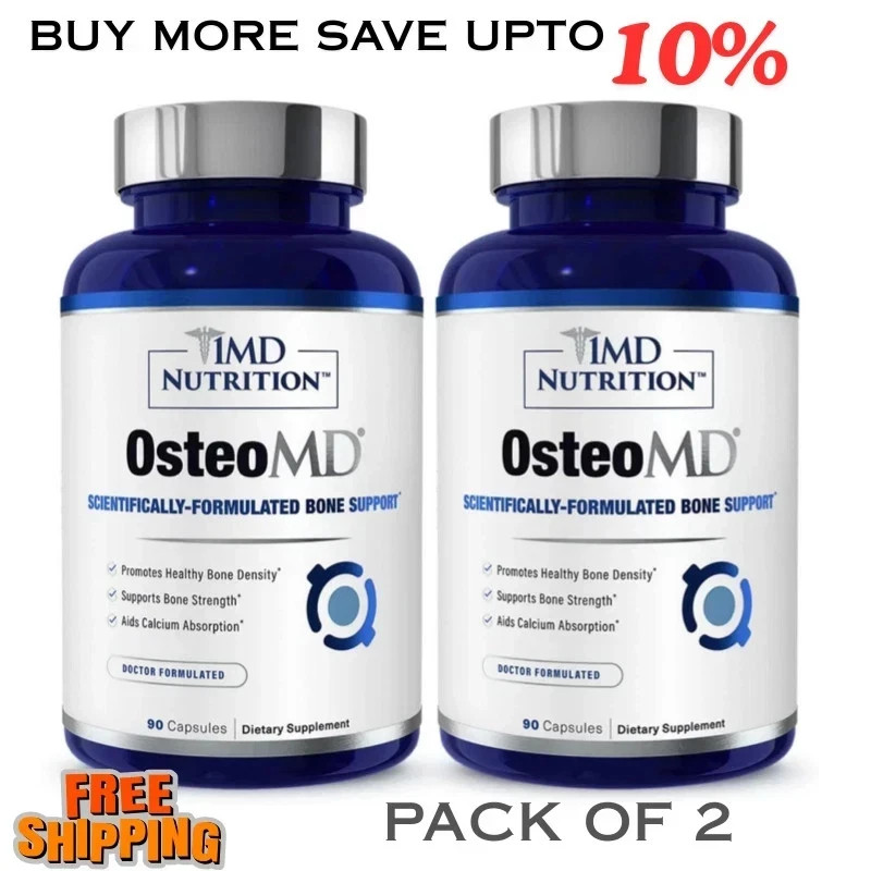 2 Pk 1MD Nutrition OsteoMD Bone Health Support 90 Softgels Exp 12/2027