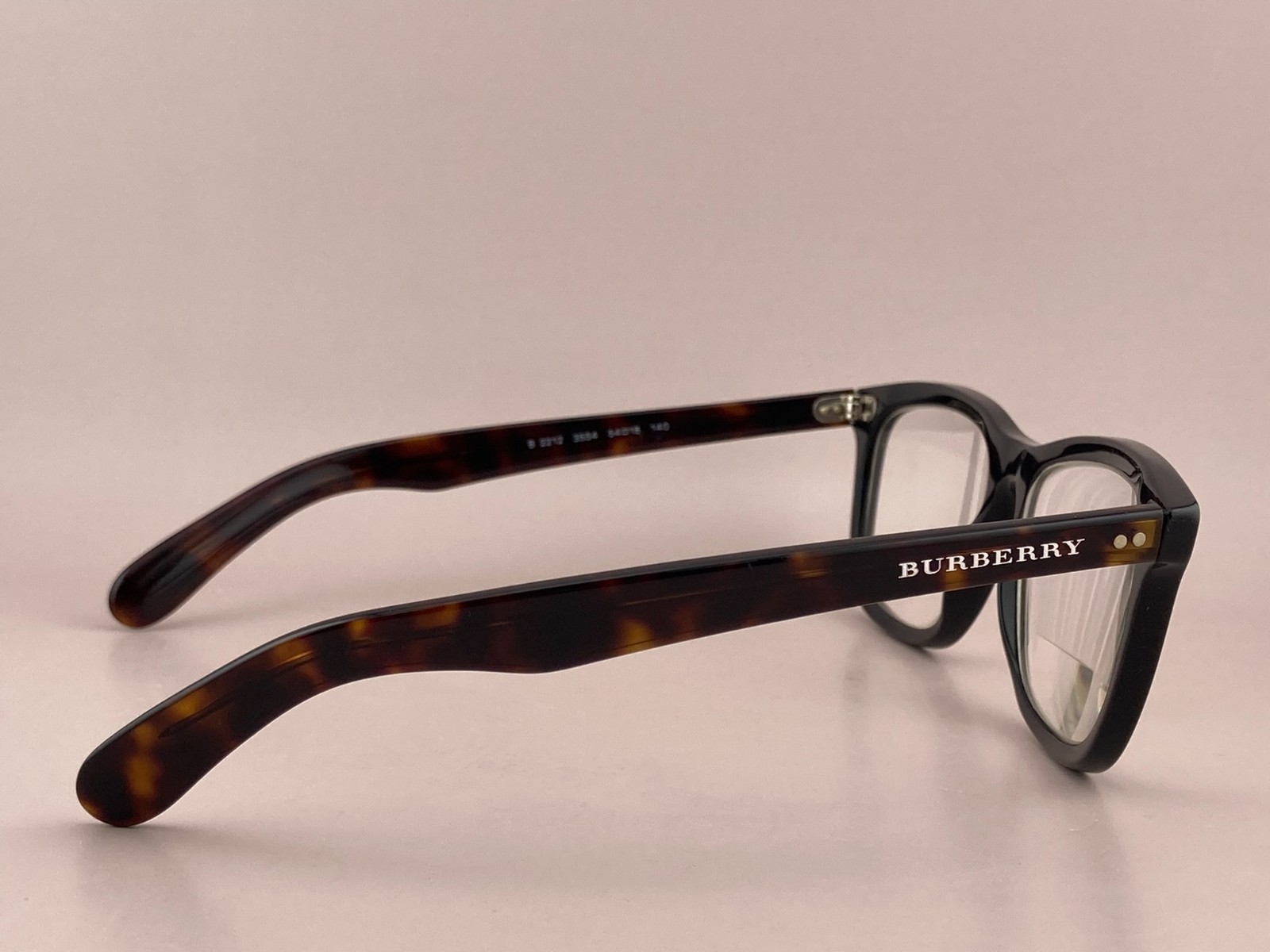 Burberry Eyeglasses Frame Italy B 2212 3554 54-18-140 Black Full Rim SEE*
