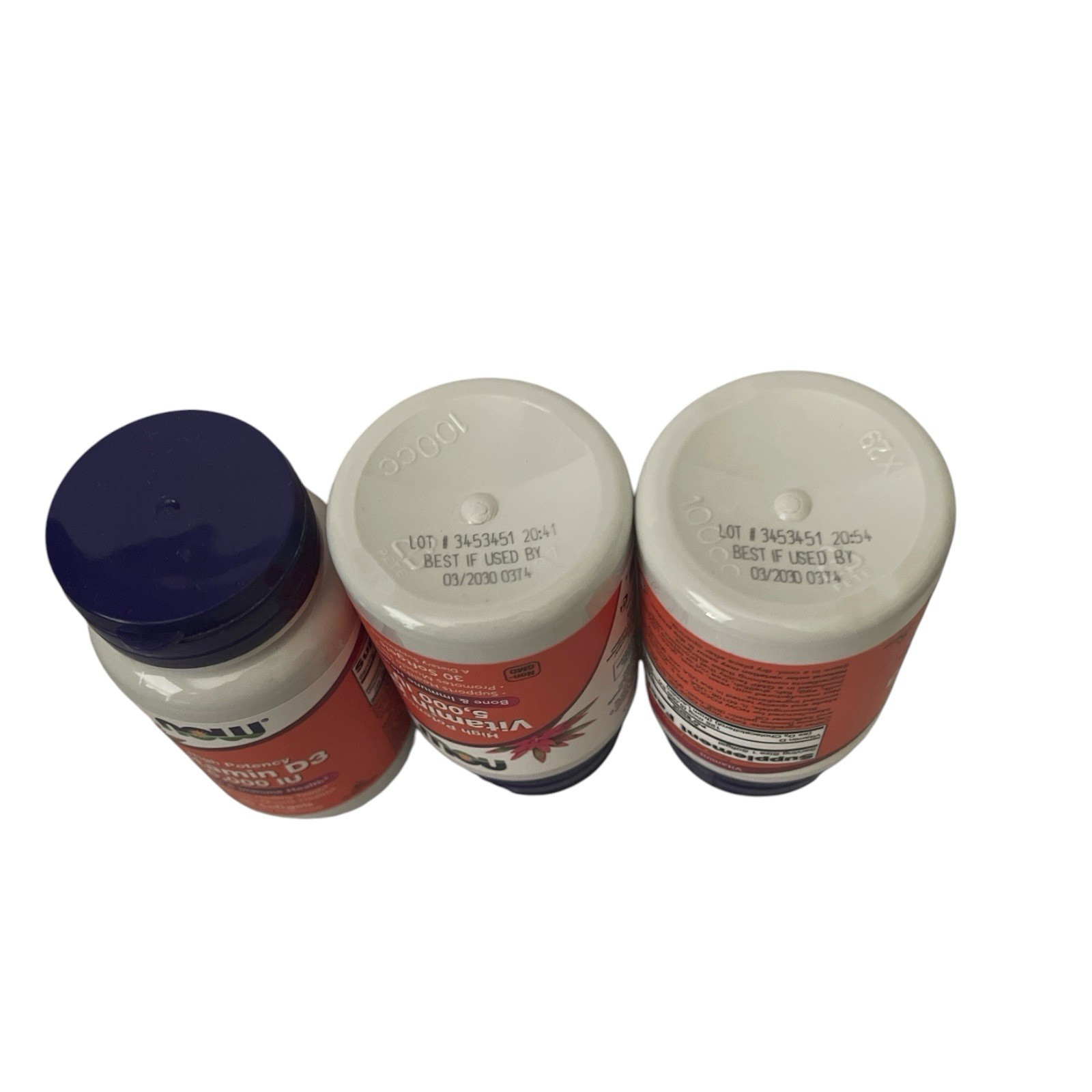 NOW Vitamin D3 5000 IU 30 Softgels (3 Pack) Exp 03/2030