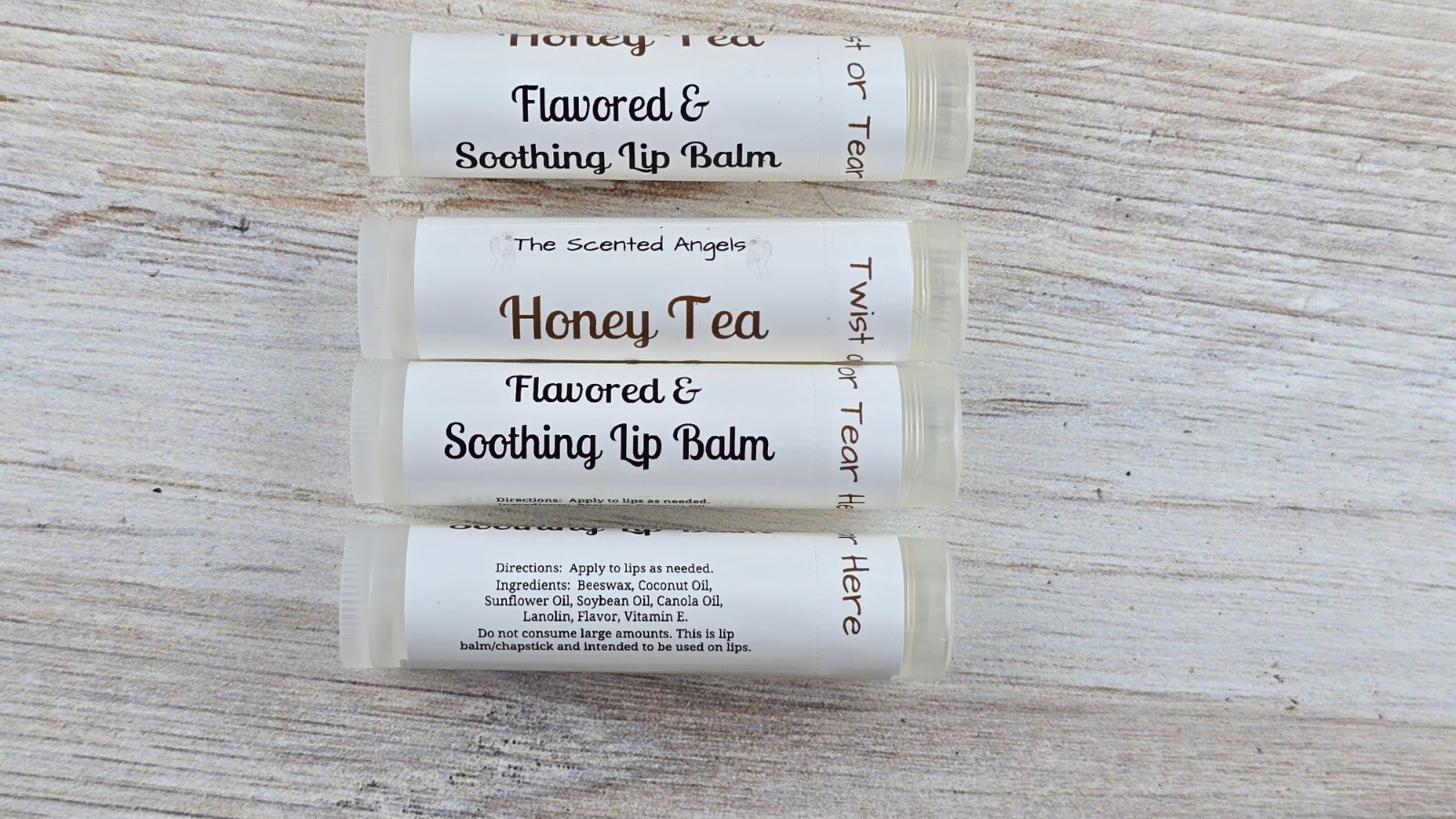 TSA Handmade Sweet Honey Flavored Lip Balm – Choose Your Quantity