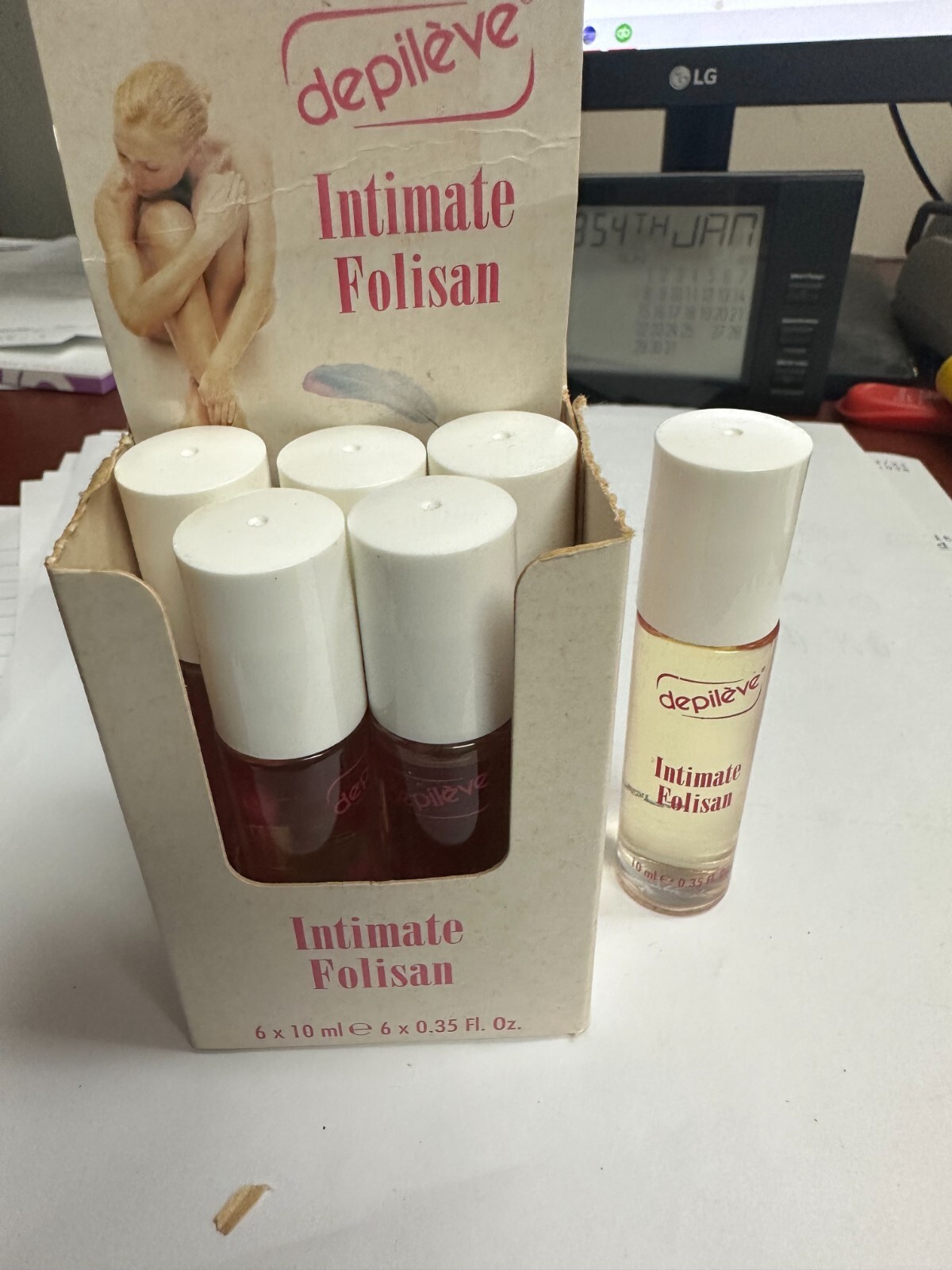 Depilève Intimate Folisan Gel Roll-On 0.3oz – 6 PACK