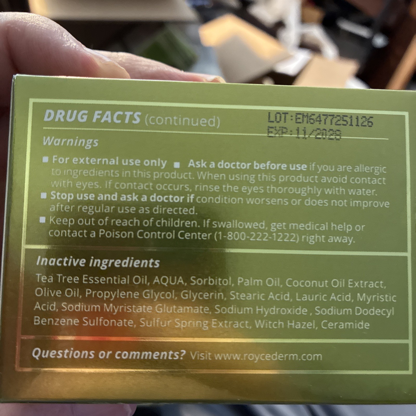 RoyceDerm – Tea Tree Oil Antifungal Soap – 2 Bars/4.1oz – 2 Pack – 4 Total Bars