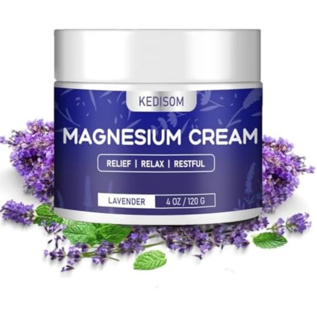 Natural Topical Magnesium Cream for Sleep,Nighttime Magnesium Lotion for Pain an