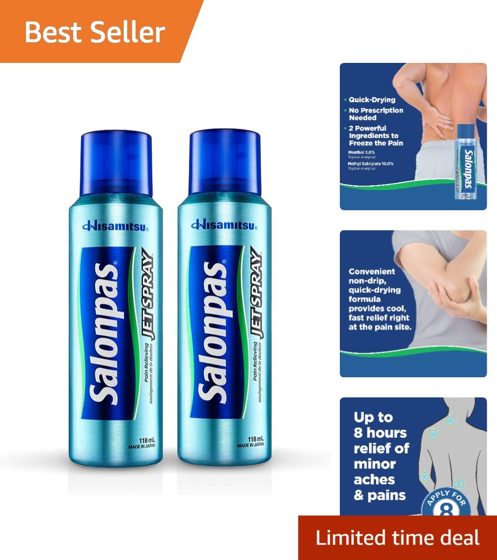 Fast-Acting Pain Relief Jet Spray – 2 Pack