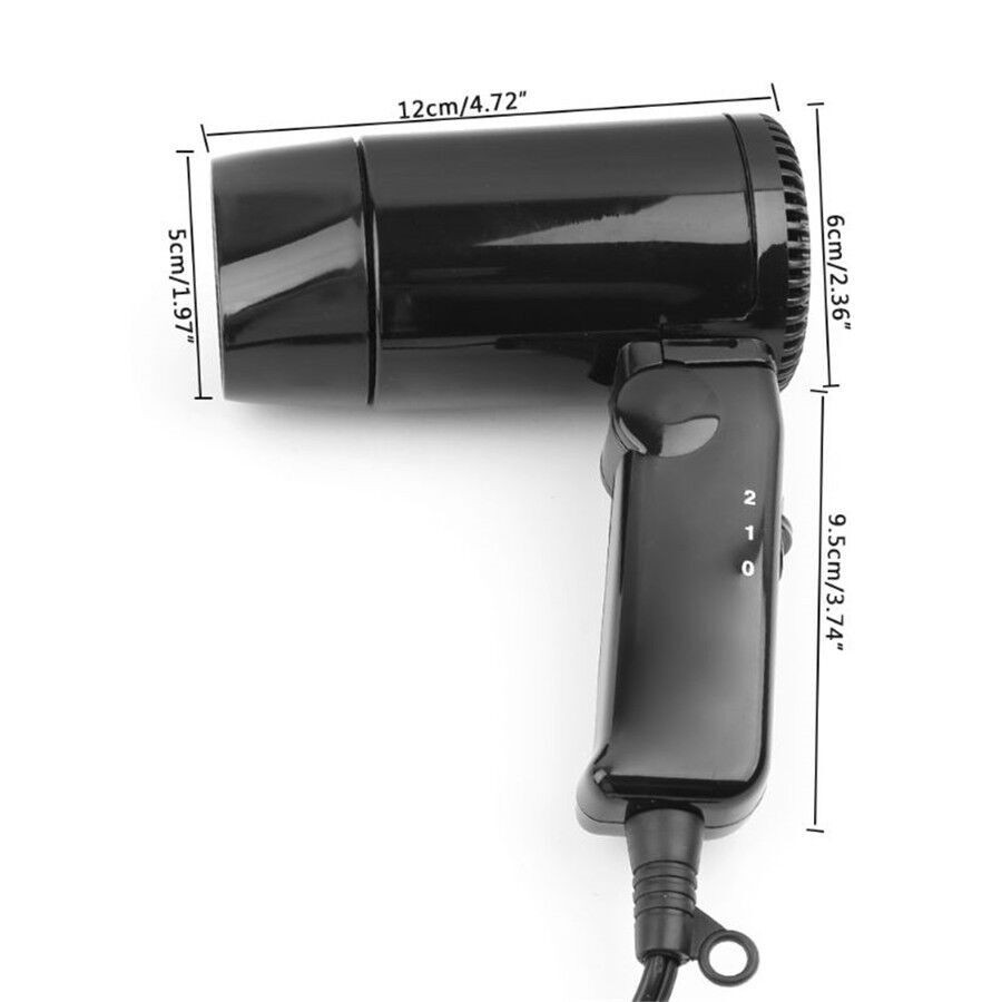 Portable 12V Vehicle Car Hair Dryer Hot Cold Folding Blower Window Defroster