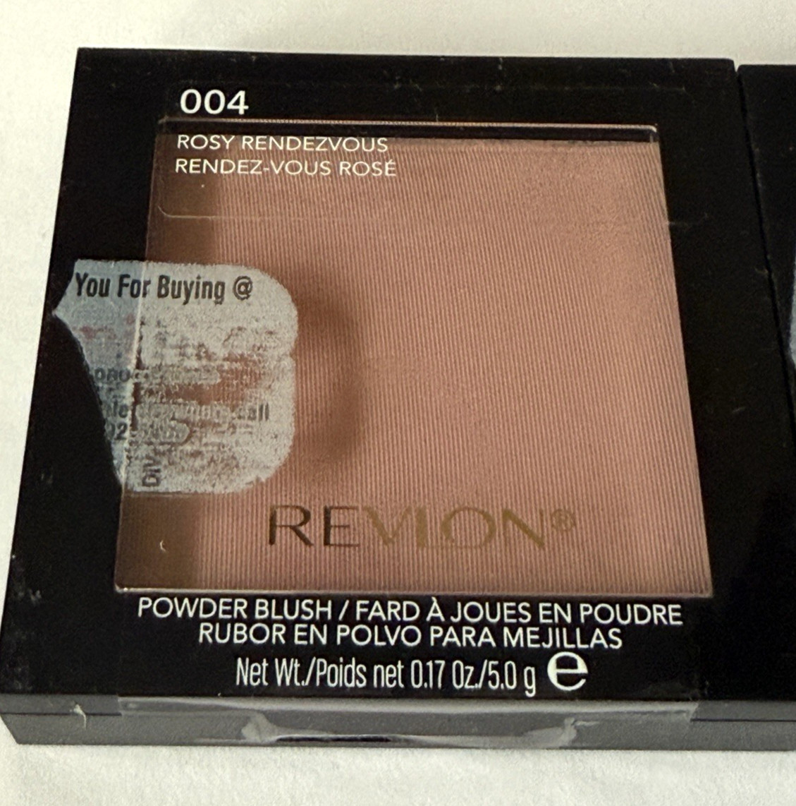 Revlon Powder Blush #004 Rosy Rendezvous .17 0z. 5.0 gr Lot of 3 New and Sealed