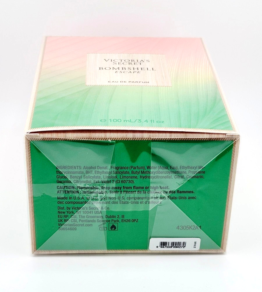 BOMBSHELL ESCAPE-VICTORIA’S SECRET-EDP-SPRAY-3.4 OZ-100 ML-AUTHENTIC-MADE IN USA
