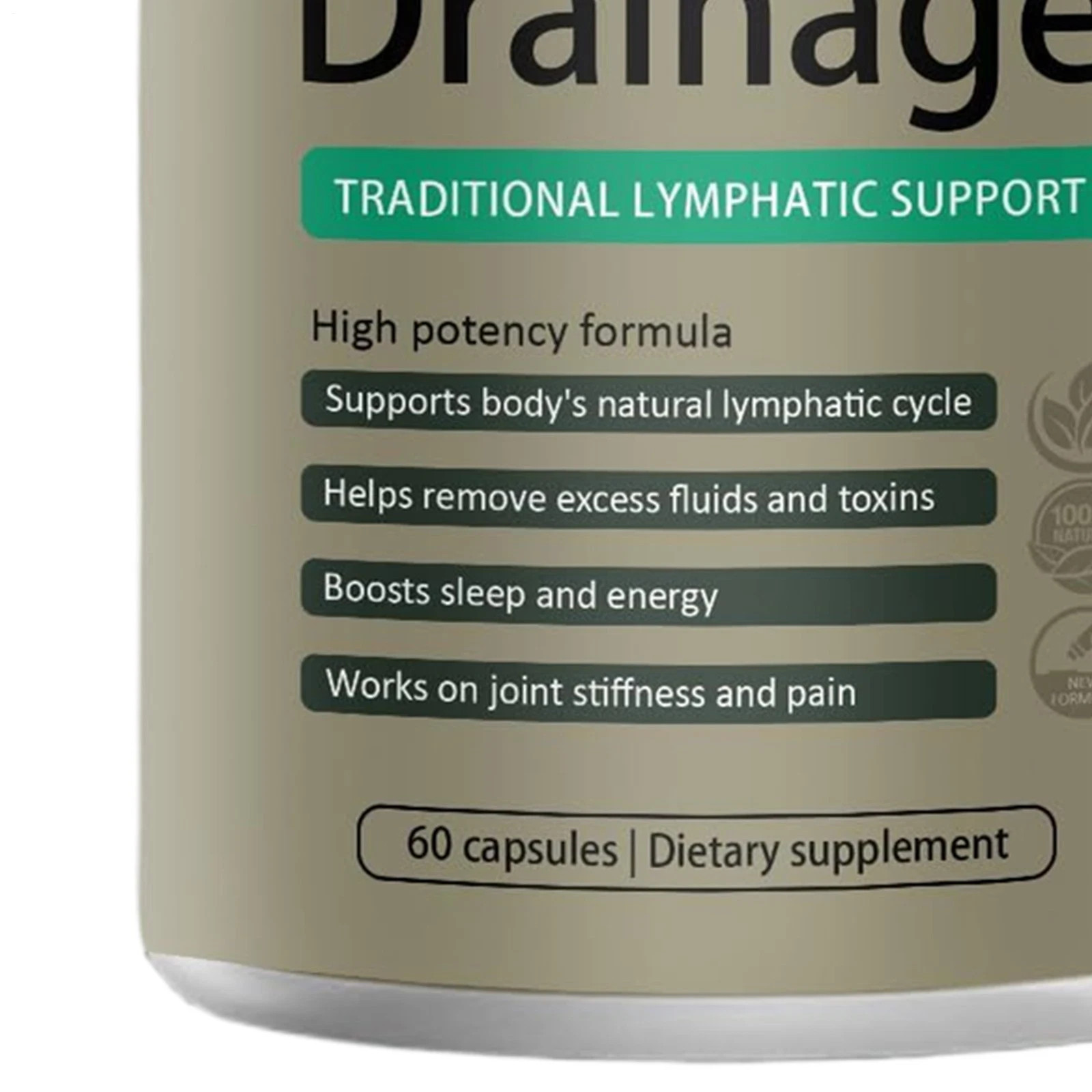 Sculptique Lymphatic Drainage Capsules, Lymphatic Drainage, 60 Capsules 3 PACK