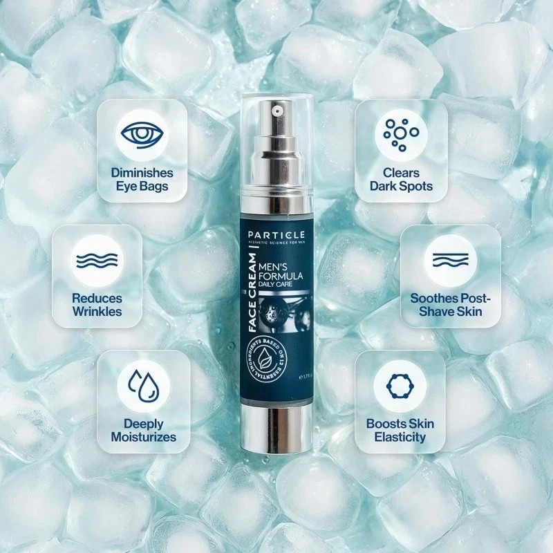 Partical Face Cream For Men 6-in-1 Anti Aging Cream Fights Eye Bags Dark Spots