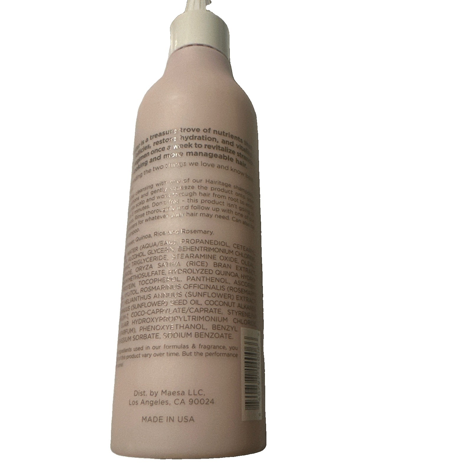 Hairitage The Rice Is Right Water Hair Rinse 8 Ounce (Pack of 1), Clear