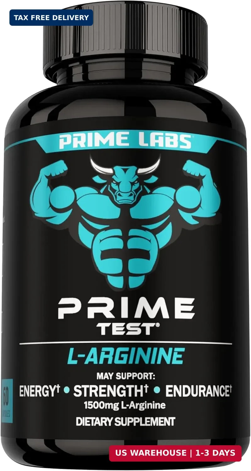L Arginine 1500mg – Nitric Oxide Supplement – Blood Flow, Energy, Str