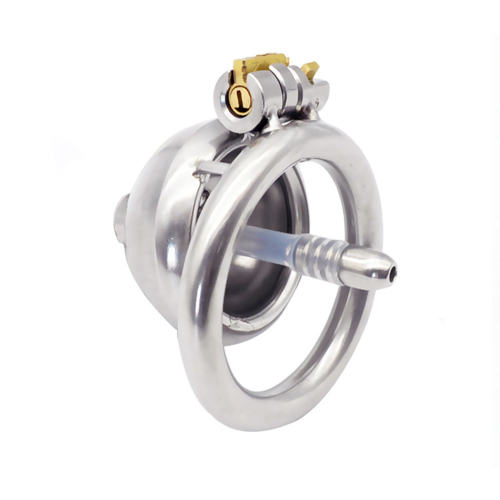Male Stainless Steel Chastity Belt Cage Bondage Device Restraint Lockable Ring