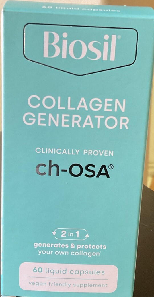 BioSil Vegan Collagen Generator Ch-OSA 60 Liquid Capsules Expires 08/2024