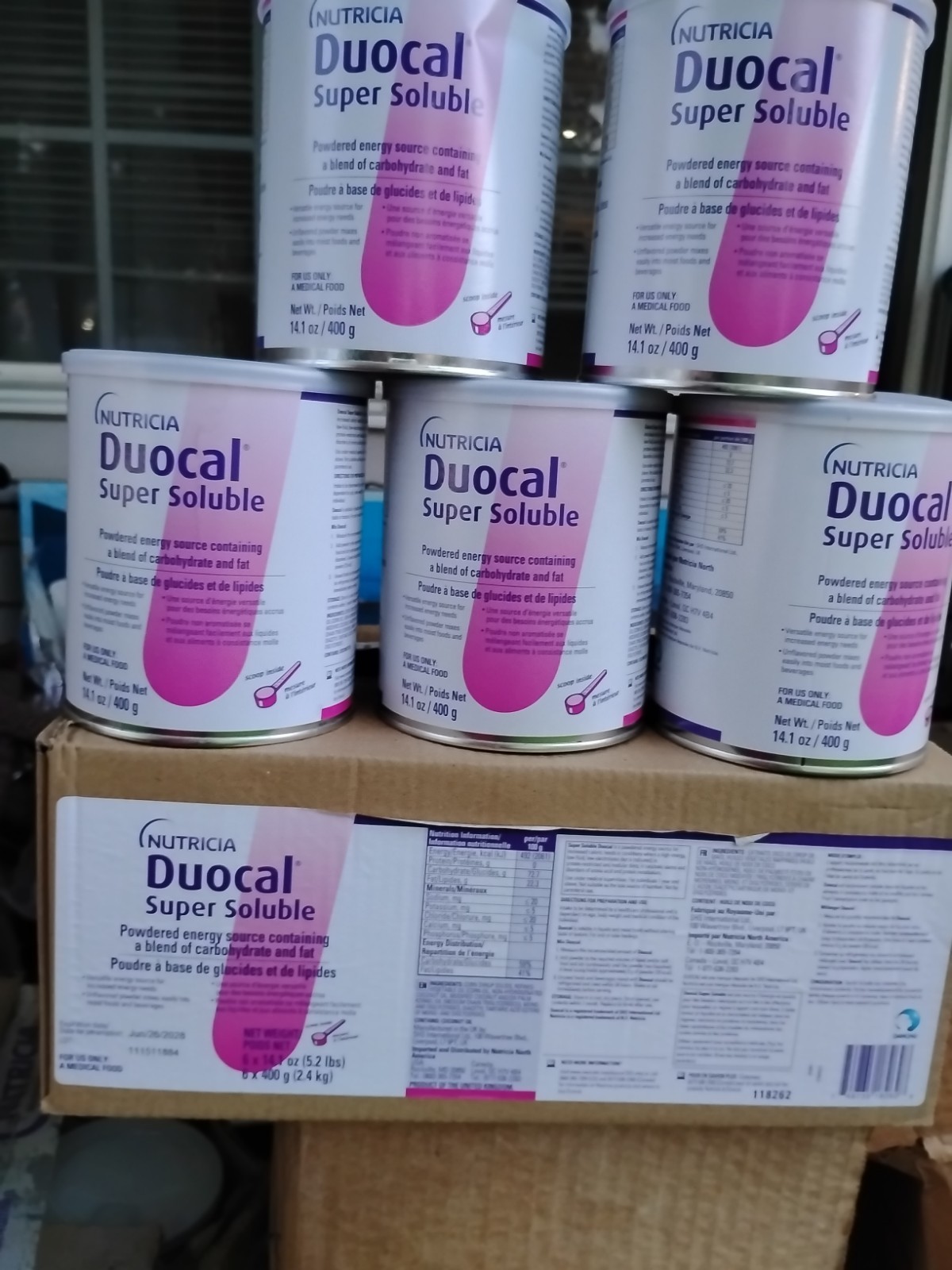 Duocal Super Soluble Powder 14.1oz (400g) Pack of 6 Or Buy only 1….2028 Exp
